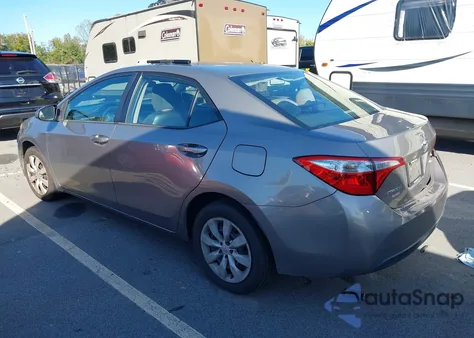2016 Toyota Corolla Le from USA, damaged, VIN 2T1BURHE2GC684020